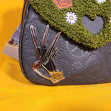 Loungefly Edward Scissorhands Sherpa Topiary Floral Horror Movie Crossbody Bag