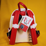 Loungefly KFC Fried Chicken Drum Stick Bucket Sherpa Iridescent Mini Backpack