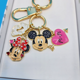 Disney Baublebar Mickey Mouse Minnie Mouse Heart Hands Love Keychain Charm