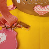 Betsey Johnson xotoss Game Day Football-Shaped Crossbody Bag clutch w charms