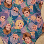 Cakeworthy Golden Girls Swim Suit Bathing Suit One Piece Purple AOP Medium