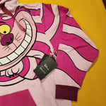 Alice in Wonderland Glow Cheshire Cat Pink Unisex Hoodie Size M