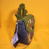 Loungefly Edward Scissorhands Sherpa Topiary Floral Horror Movie Crossbody Bag
