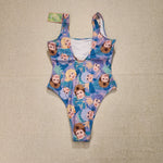 Cakeworthy Golden Girls Swim Suit Bathing Suit One Piece Purple AOP Medium