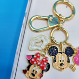 Disney Baublebar Mickey Mouse Minnie Mouse Heart Hands Love Keychain Charm