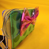 Minnie Mouse Jelly Color Block Polka Dot Zip Wallet