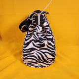 Betsey Johnson Zebra Animal Print Zip Top Insulated Lunch Tote Lunch Bag