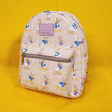 Loungefly Disney Donald Duck & Daisy Duck AOP Heart Classic Mini Backpack