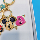 Disney Baublebar Mickey Mouse Minnie Mouse Heart Hands Love Keychain Charm