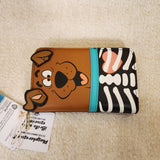 Scooby Doo Skeleton Cosplay Halloween Glow GID Zip Around Wallet