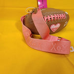 Betsey Johnson xotoss Game Day Football-Shaped Crossbody Bag clutch w charms