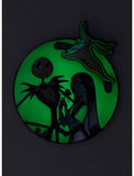 Loungefly Disney NBC Jack & Sally Glow-in-the-Dark Sliding LE 3" Enamel Pin