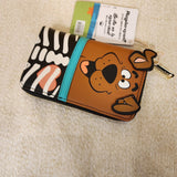 Scooby Doo Skeleton Cosplay Halloween Glow GID Zip Around Wallet