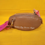 Betsey Johnson xotoss Game Day Football-Shaped Crossbody Bag clutch w charms