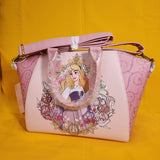 Loungefly Disney Princess Aurora Sleeping Beauty Icon Frame Satchel Handbag NEW