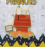 Loungefly Peanuts Snoopy Dog House Boo Pumpkin Halloween Enamel Pin