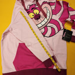 Alice in Wonderland Glow Cheshire Cat Pink Unisex Hoodie Size M