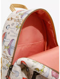 Loungefly Disney Tinker Bell Peter Pan Mushroom Fungi AOP Fairy Mini Backpack