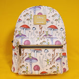 Loungefly Disney Tinker Bell Peter Pan Mushroom Fungi AOP Fairy Mini Backpack