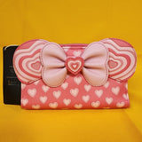 Mickey & Minnie Mouse Love Story Heart Ears Bow Cosplay Wallet