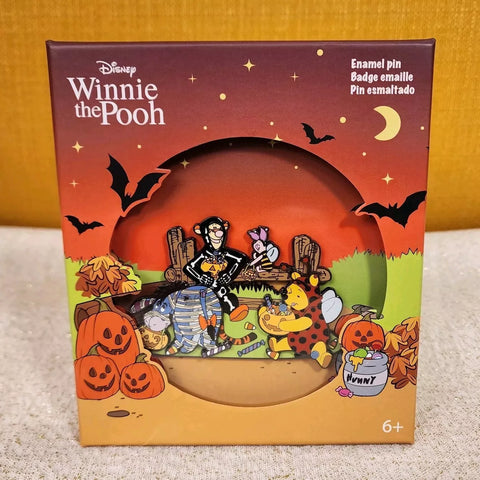 Winnie the Pooh Halloween Trick or Treat LE Enamel Pin 3"