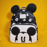 Loungefly Disney Parks Mickey Mouse AOP Faces Expressions Ears Mini Backpack