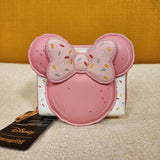 Minnie Mouse Macaron Pink Sprinkles Snack Cosplay Zip Wallet