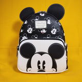 Loungefly Disney Parks Mickey Mouse AOP Faces Expressions Ears Mini Backpack