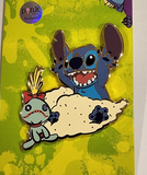 Lilo and Stitch Beach Day Sand Scrump Enamel Pin Palm Exclusive