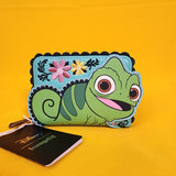 Loungefly Disney Tangled Pascal Pose Embroidered Floral Rapunzel Zip Wallet