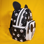 Loungefly Disney Parks Mickey Mouse AOP Faces Expressions Ears Mini Backpack
