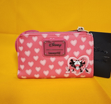 Mickey & Minnie Mouse Love Story Heart Ears Bow Cosplay Wallet