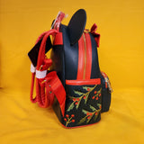 Disney Minnie Mouse Holiday Holly Ears Bow Cosplay Mini Backpack