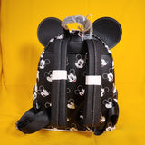 Loungefly Disney Parks Mickey Mouse AOP Faces Expressions Ears Mini Backpack