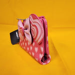 Mickey & Minnie Mouse Love Story Heart Ears Bow Cosplay Wallet