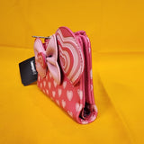 Mickey & Minnie Mouse Love Story Heart Ears Bow Cosplay Wallet