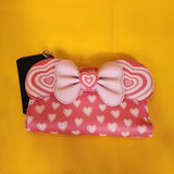 Mickey & Minnie Mouse Love Story Heart Ears Bow Cosplay Wallet