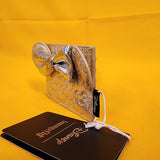 Minnie Mouse Bow Metallic Gold Silver Quilted Cardholder