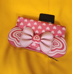 Mickey & Minnie Mouse Love Story Heart Ears Bow Cosplay Wallet
