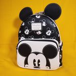 Loungefly Disney Parks Mickey Mouse AOP Faces Expressions Ears Mini Backpack