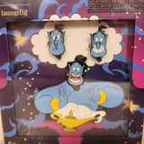 Aladdin Genie Mixed Emotions Interchangeable Face 3" Pin