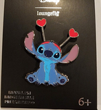 Lilo & Stitch Heart Headband Valentines Day Enamel Pin