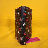 Betsey Johnson Black Pink Red Cherry Embroidered Wallet Wristlet Zip Around