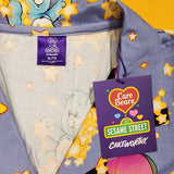 Cakeworthy Care Bears x Sesame Street Pajamas PJs Set Unisex XLarge