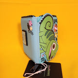 Loungefly Disney Tangled Pascal Pose Embroidered Floral Rapunzel Zip Wallet