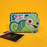 Loungefly Disney Tangled Pascal Pose Embroidered Floral Rapunzel Zip Wallet
