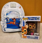 Bambi on Ice Lenticular Mini Backpack Flocked Funko Pop Set