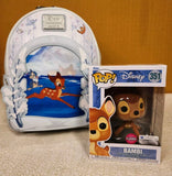 Bambi on Ice Lenticular Mini Backpack Flocked Funko Pop Set