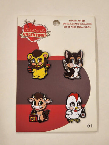 Villainous Valentines Enamel Pin Set