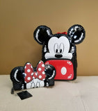 Mickey & Minnie Mouse Balloon Backpack and Wallet Set